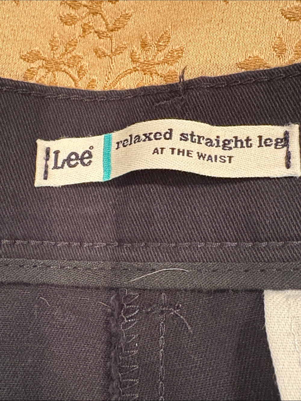 NWT Lee Straight Leg Pants, Black, Slims You, Plain Front, Relaxed Fit, 12S - Picture 6 of 12